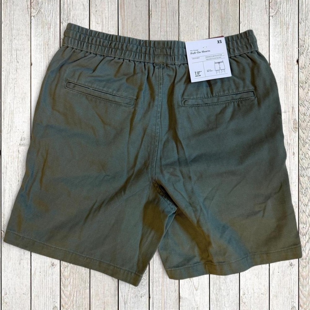 Goodfellow & Co Vintage Pull-On Shorts Men's XS Olive Green Drawstring NWT - Picture 2 of 4